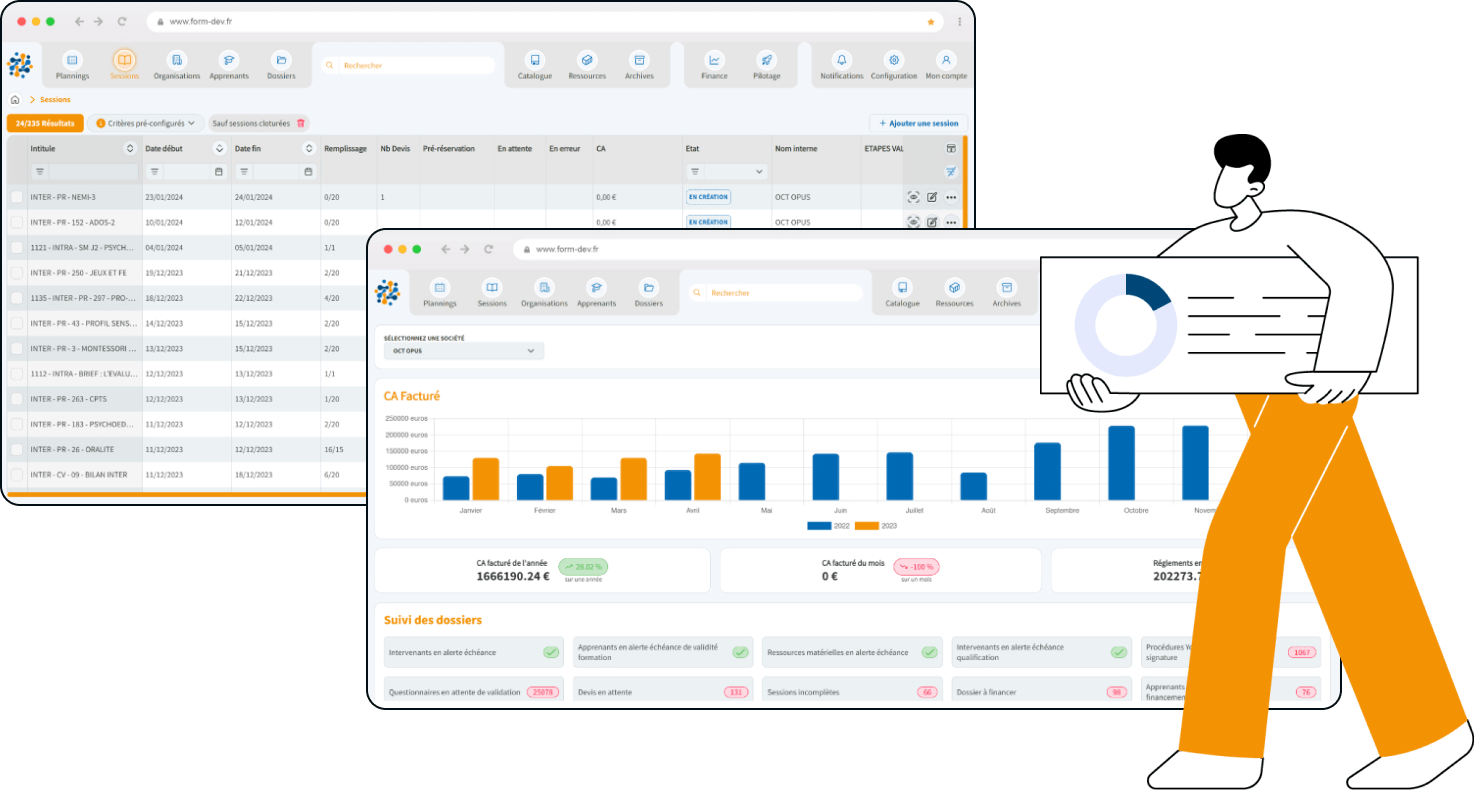 FormDev - Logiciel pour centre de formation