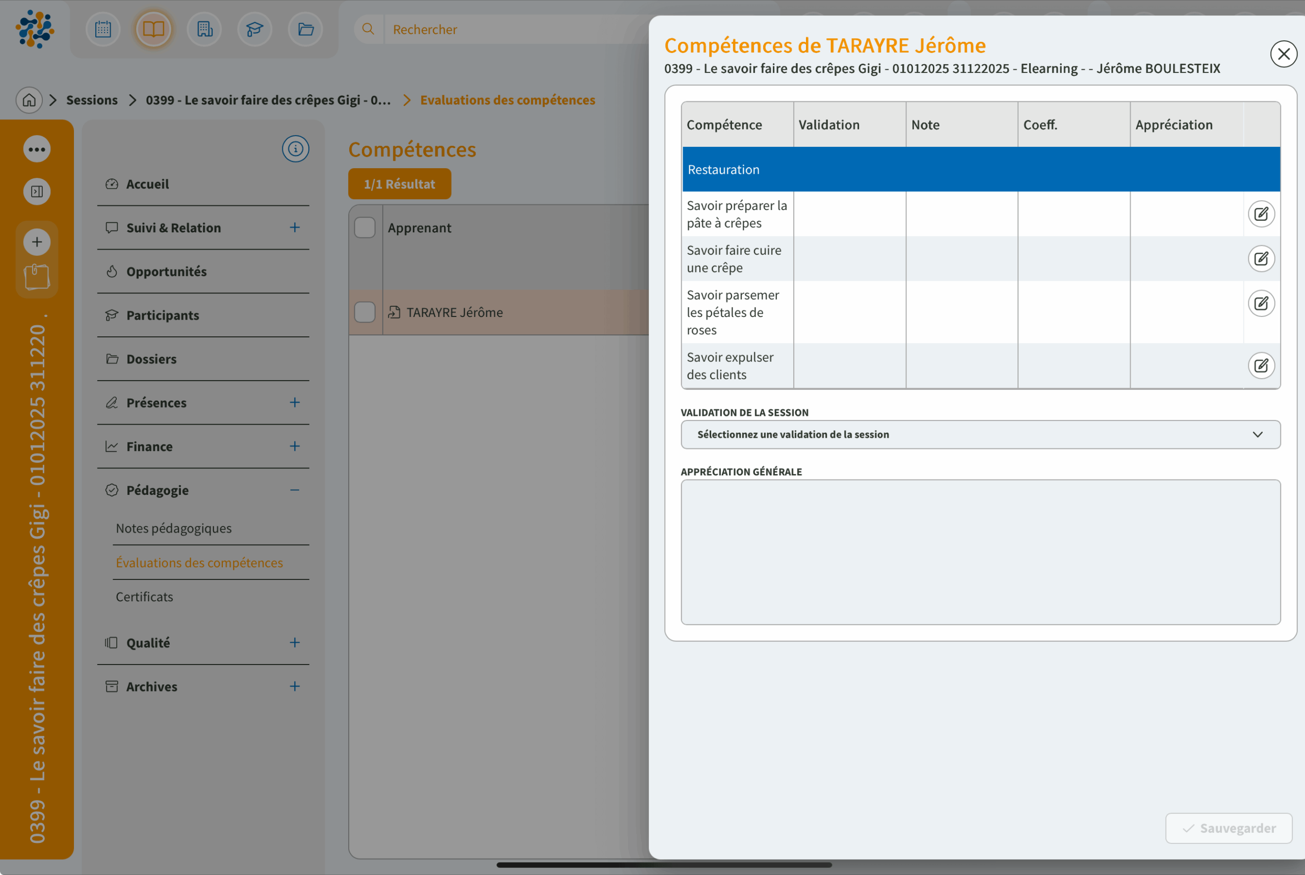 Gestion des qualifications