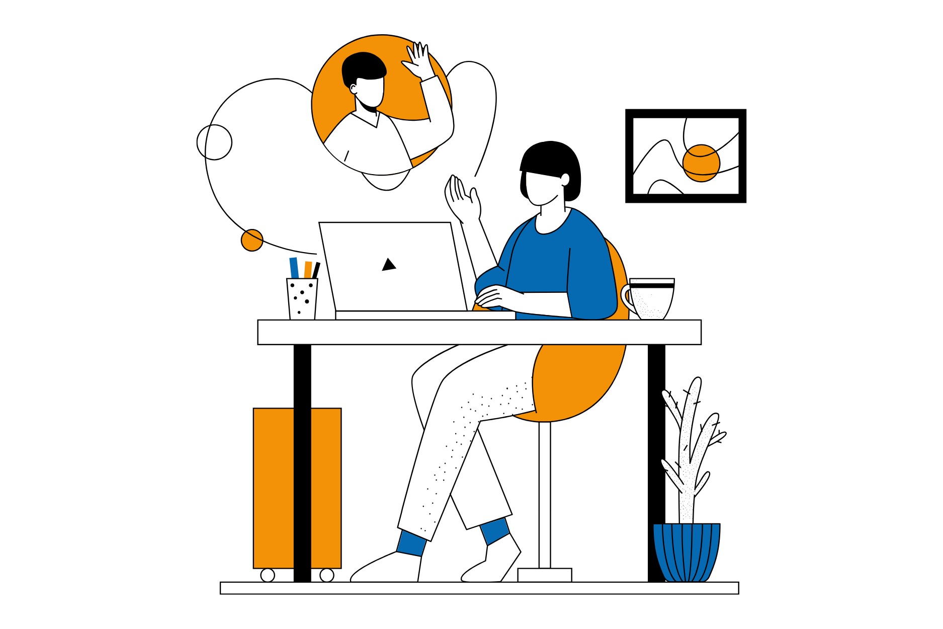 Illustration Votre formation en ligne avec Formdev