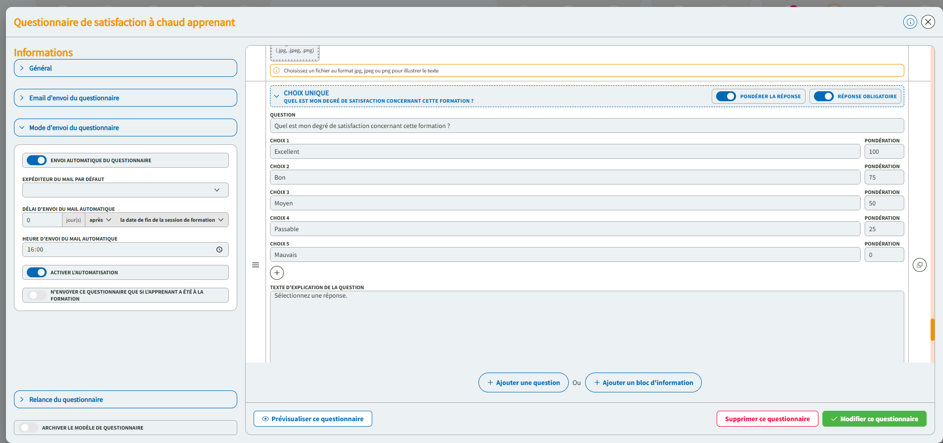 Traitez vos questionnaires dématérialisés dans Formdev